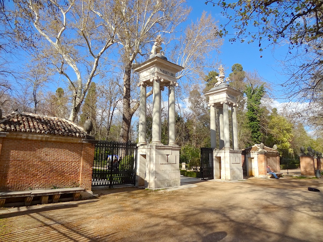 entrée du jardin del principe à Aranjuez