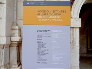 Horaires et tarifs du palais royal d'Aranjuez