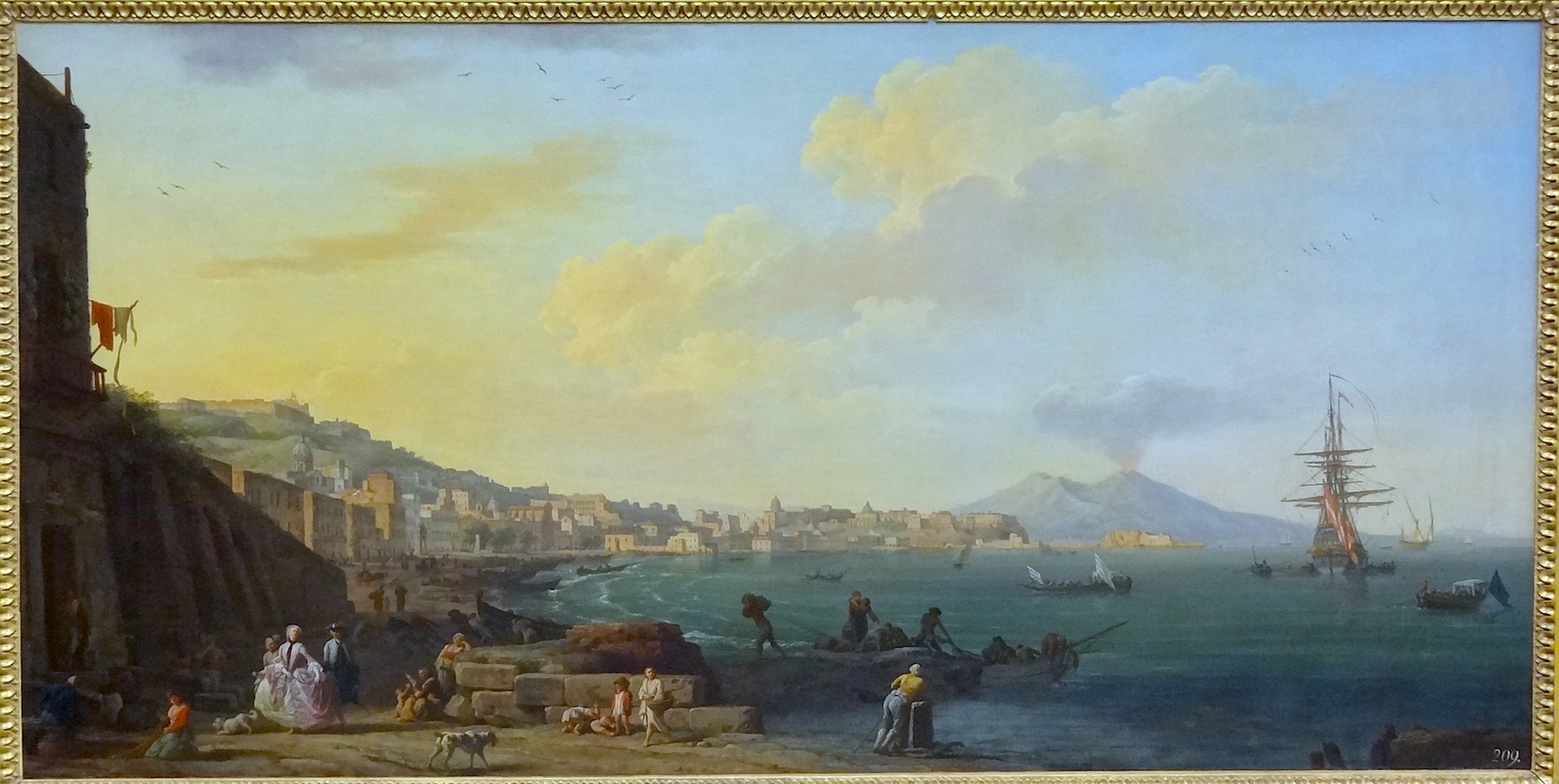 Le quartier de Chiaia au 18e siècle par Joseph Vernet