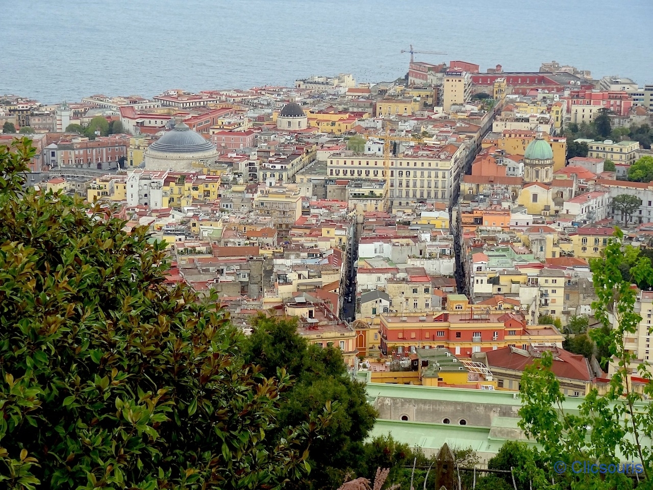 Le Pizzofalcone vu depuis la Chartreuse de Naples
