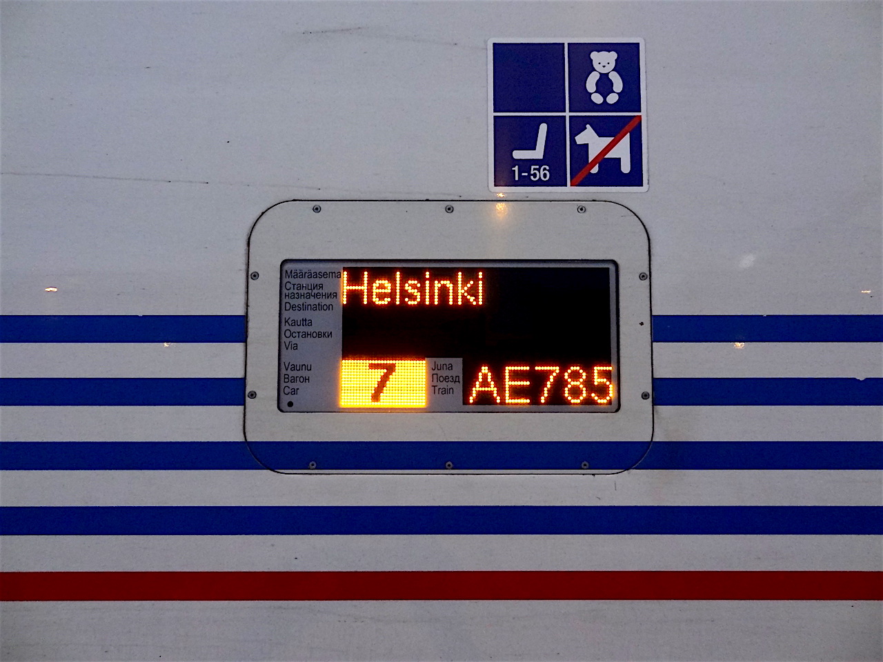 train Allegro à Saint-Pétersbourg