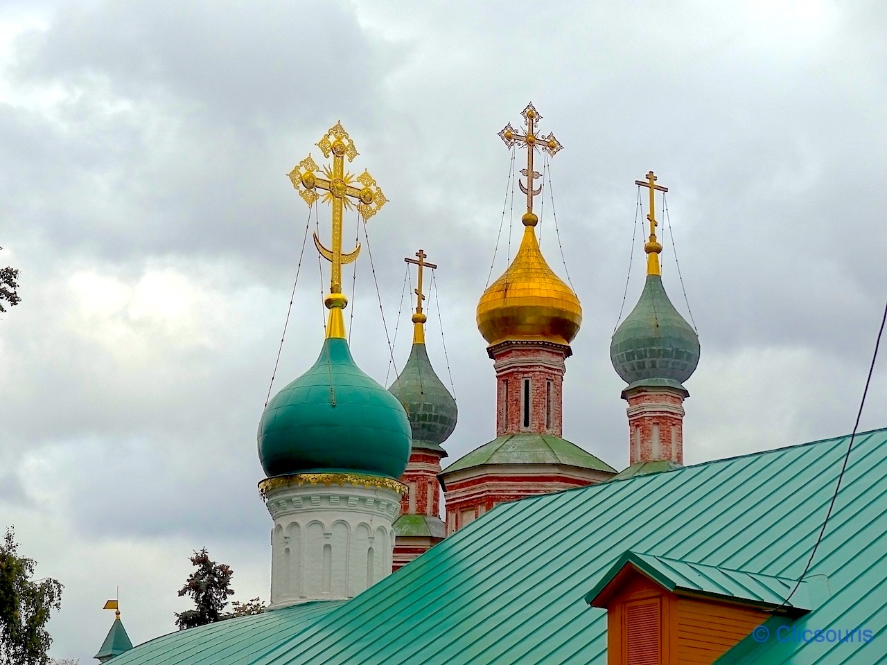 bulbes au couvent de Novodievitchi à Moscou