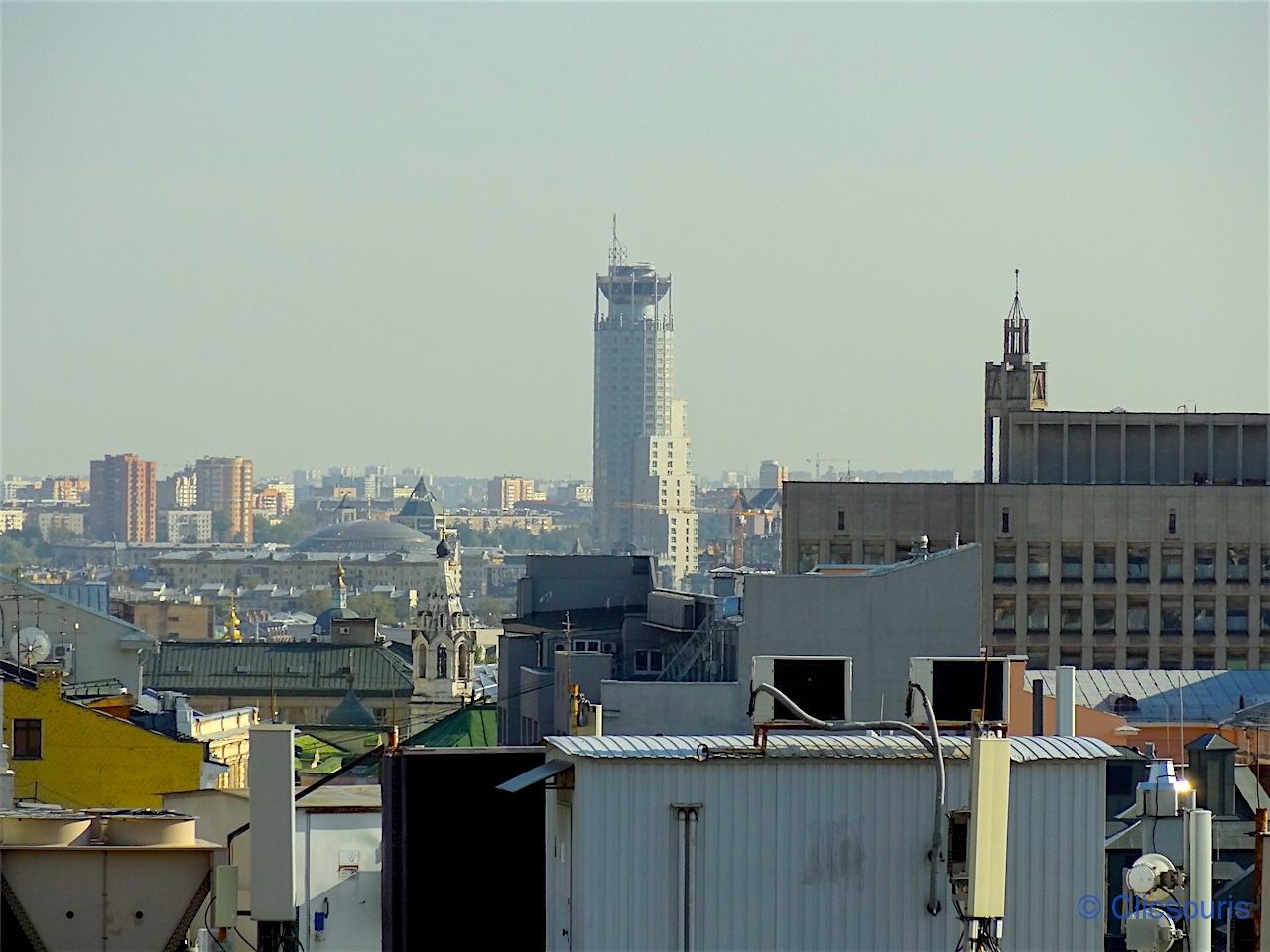 vue sur la maison de la musique à Moscou