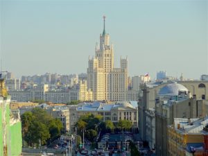 bâtiment stalinien à Moscou