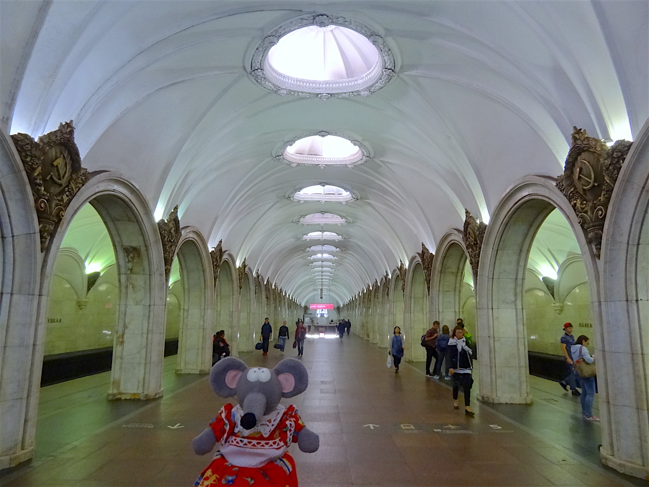 station de métro paveletskaya à Moscou