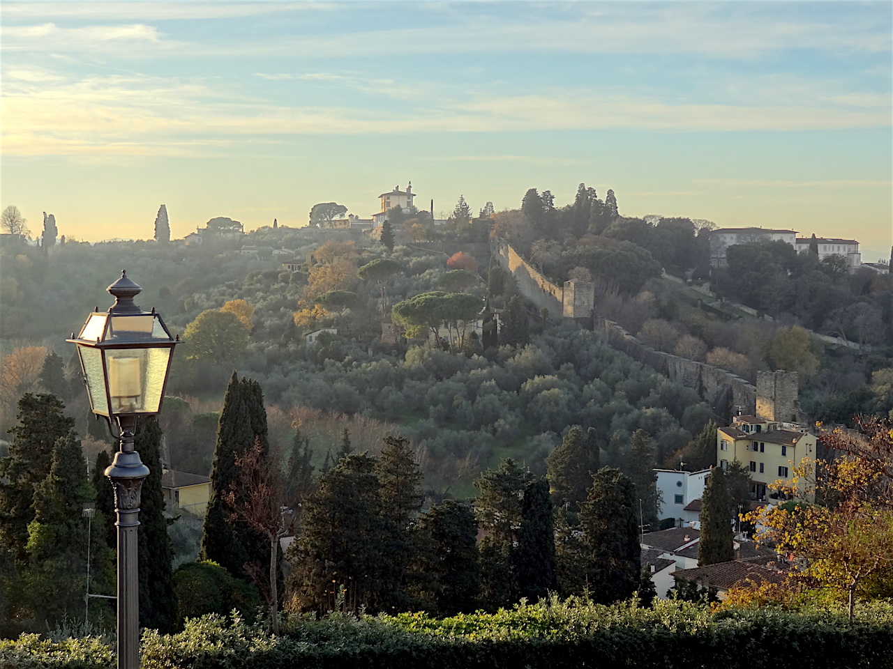 vue sur le jardin Bardini à Florence