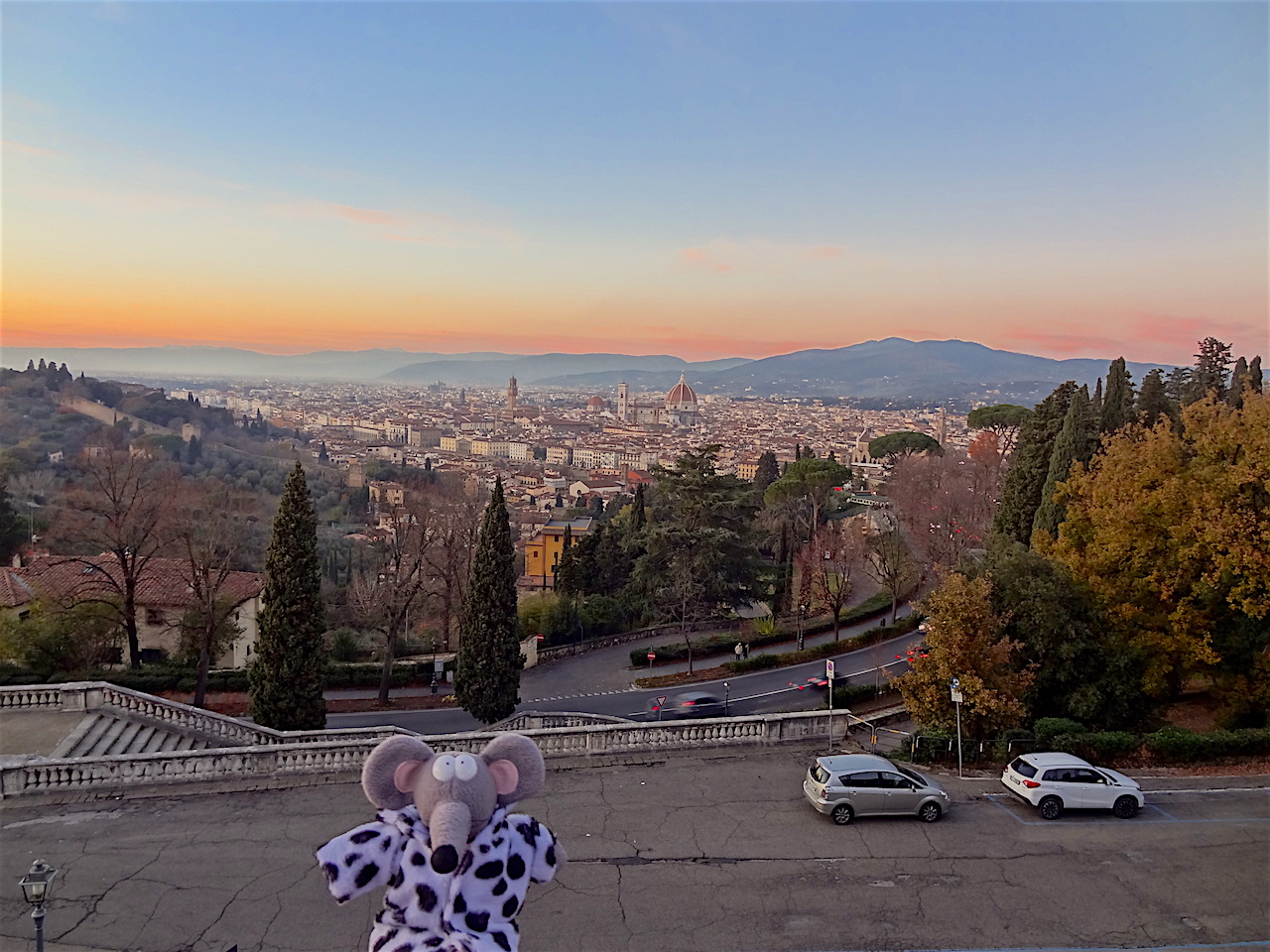 vue sur Florence depuis la basilique San Miniato al monte