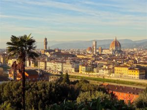 vue sur la ville ville de Florence depuis la piazzale Michelangelo