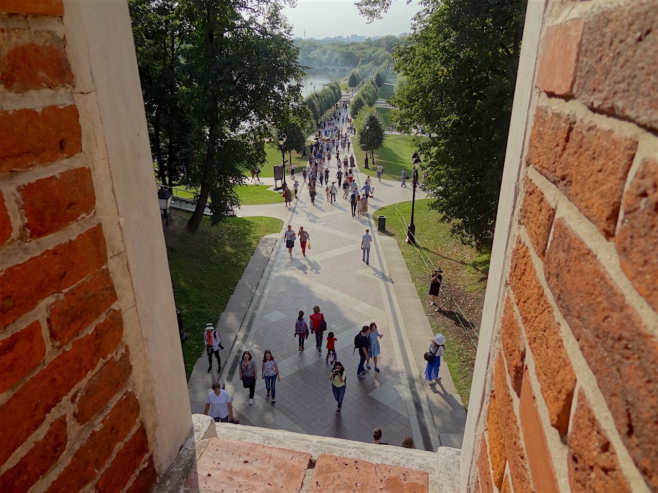 vue depuis le pont décoré