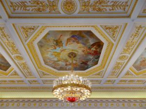 plafond de la salle de bal de Tsaritsyno