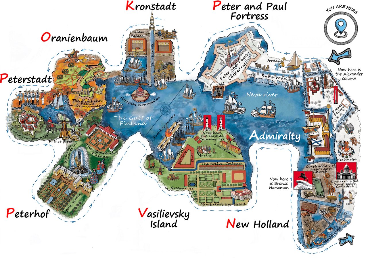 plan de la maquette petrovskaya aquatoria