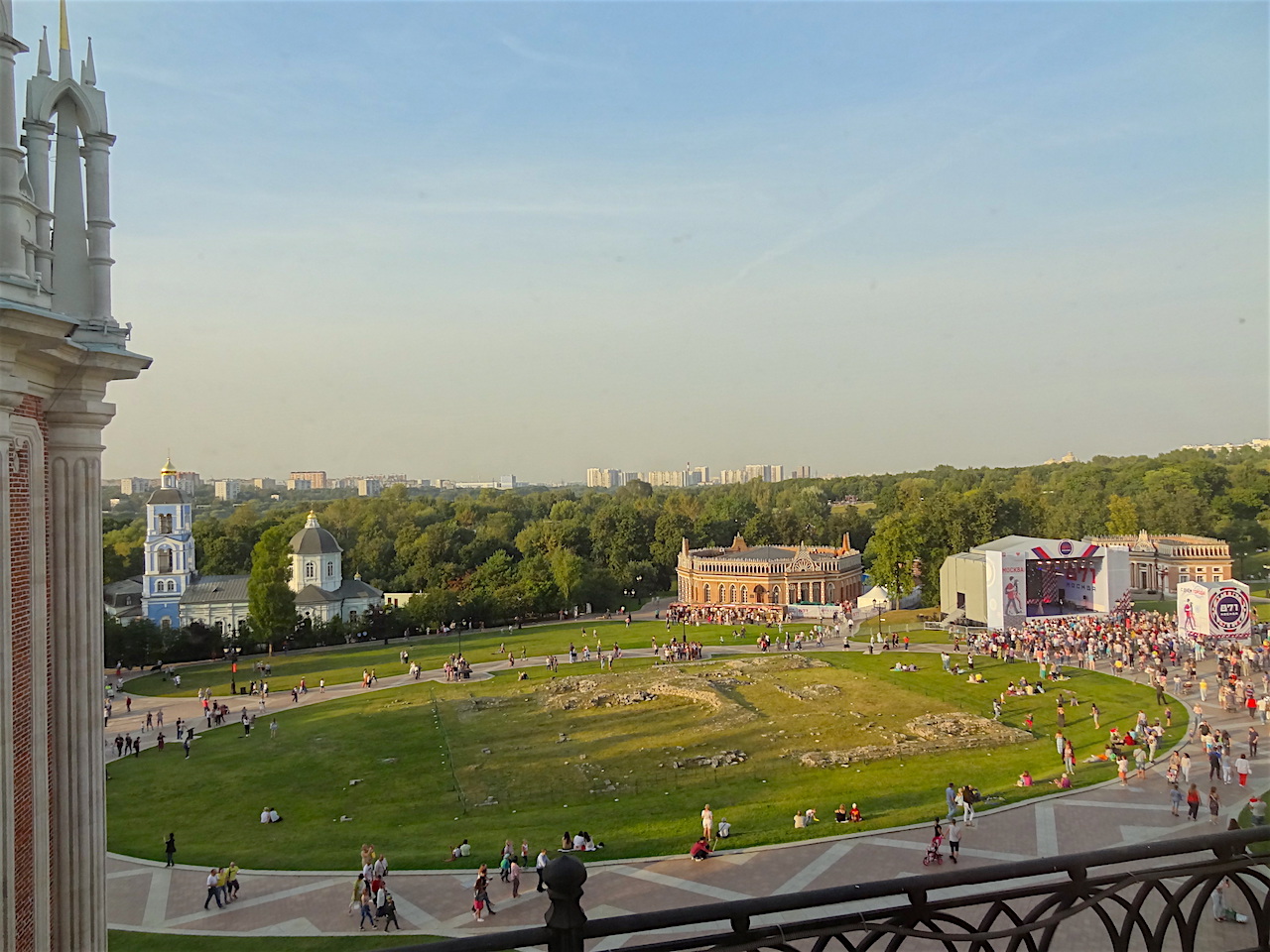 place du palais à Tsaritsyno