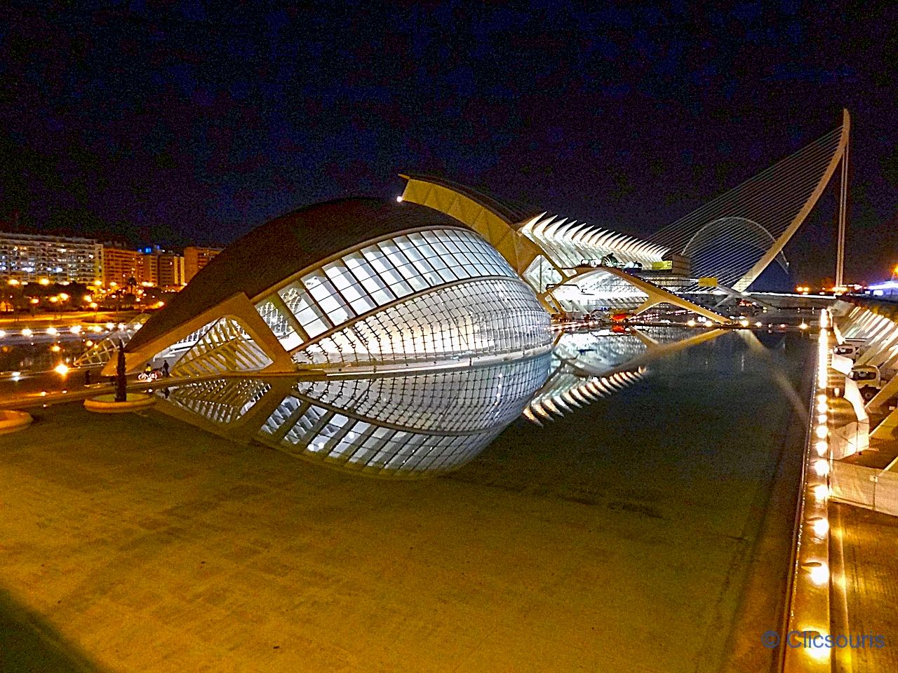 cité des arts et des sciences de nuit