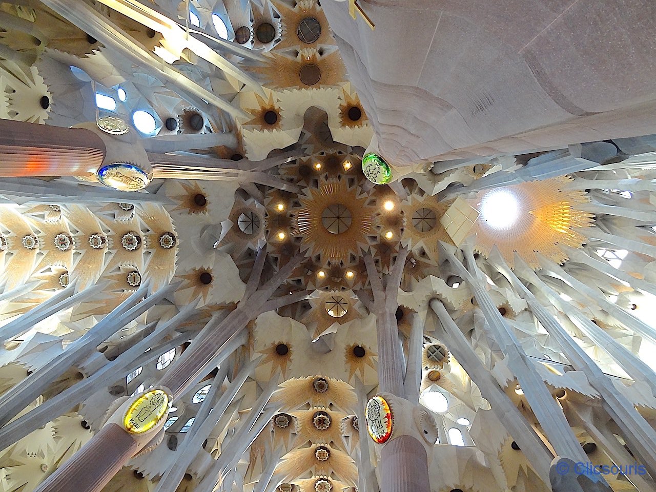 intérieur de la Sagrada Familia