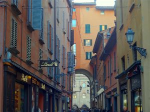 rue du "quadrilatère" de Bologne