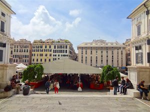 Piazza Metteoti à Gênes