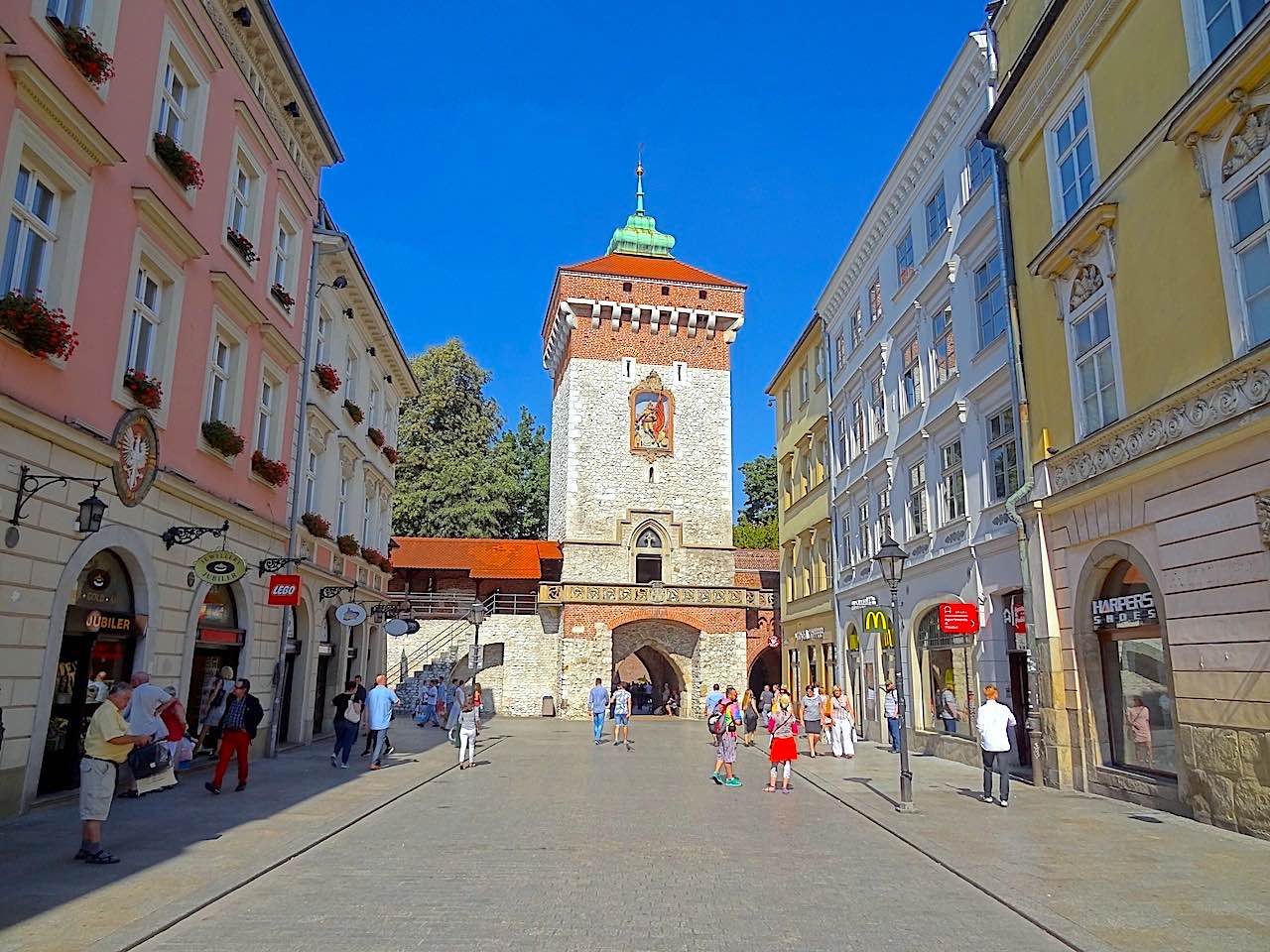 porte Saint-Florian à Cracovie