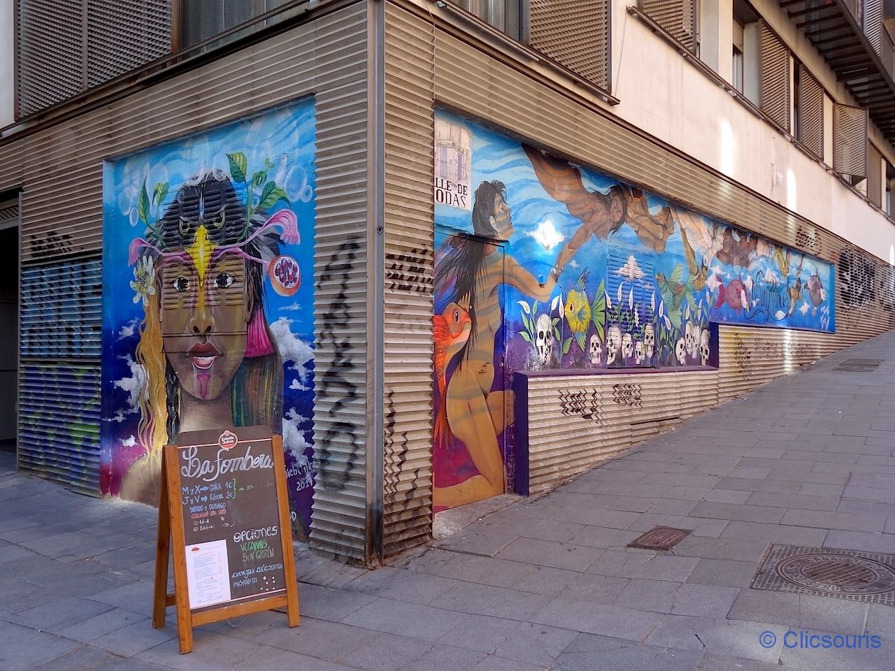 street art dans le quartier de Lavapiés à Madrid