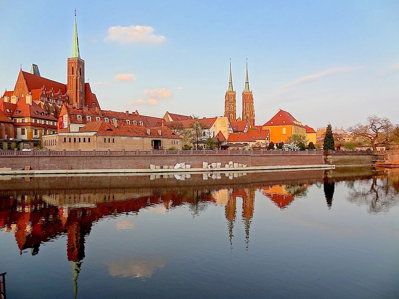 île de la cathédrale de Wroclaw