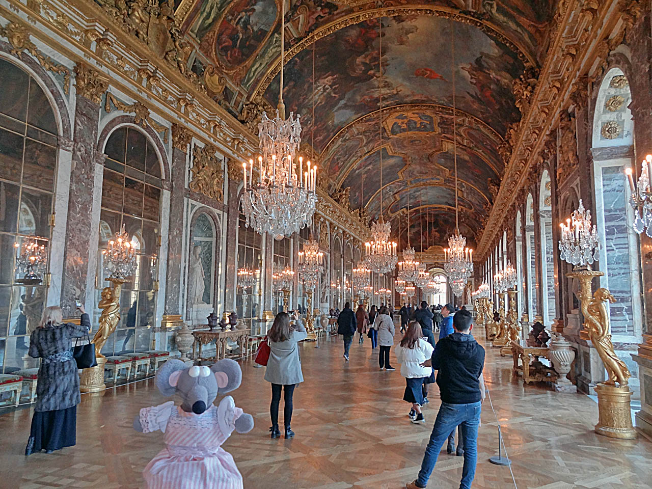 La galerie des Glaces à Versailles