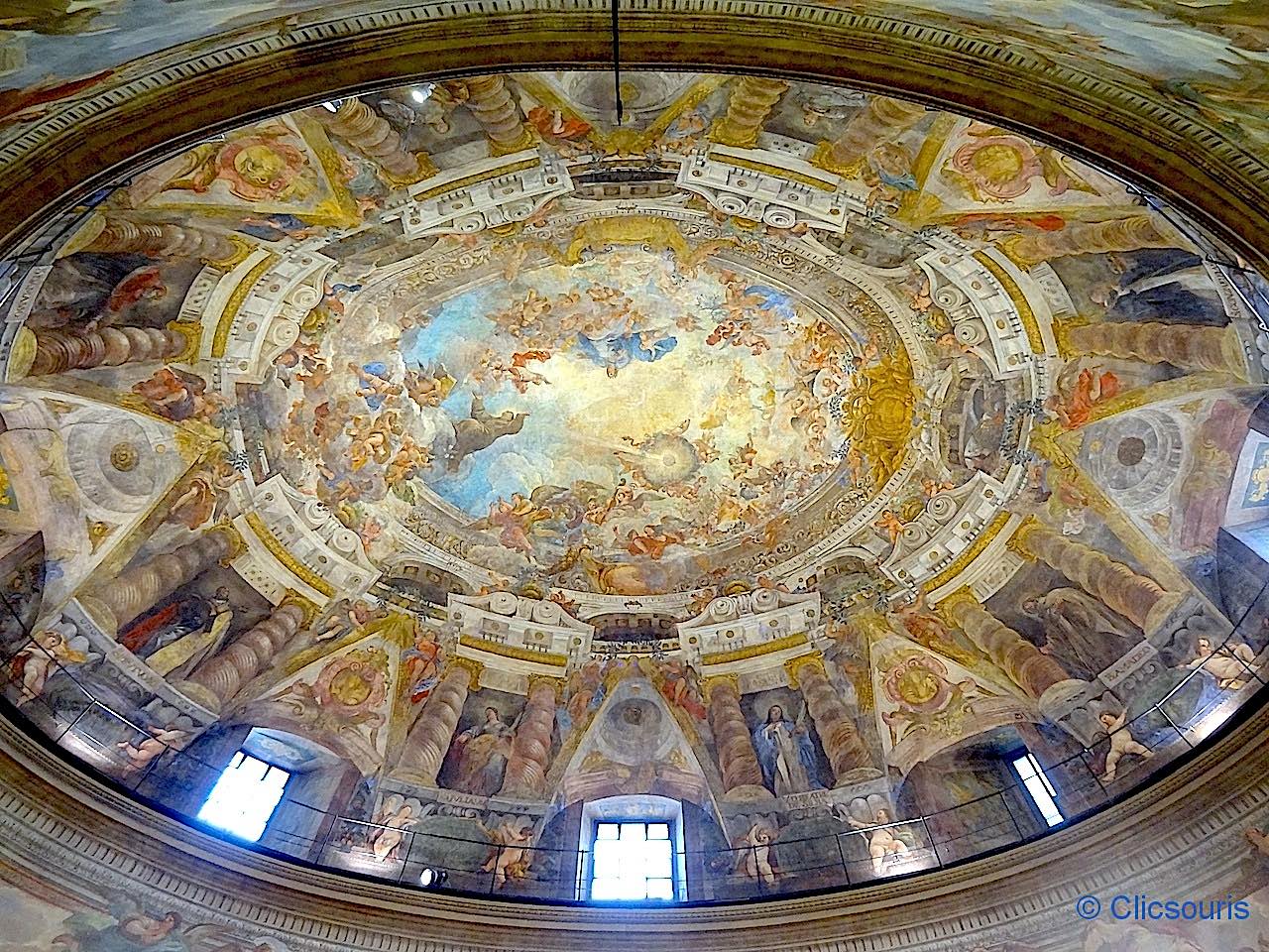 plafond de l'église de los Alemanes à Madrid