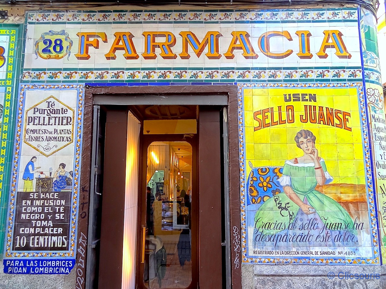 ancienne pharmacie à Malasana, Madrid