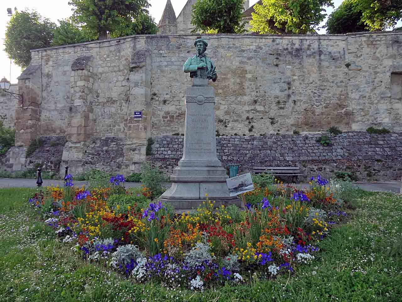 Le buste de Daubigny à Auvers-sur-Oise