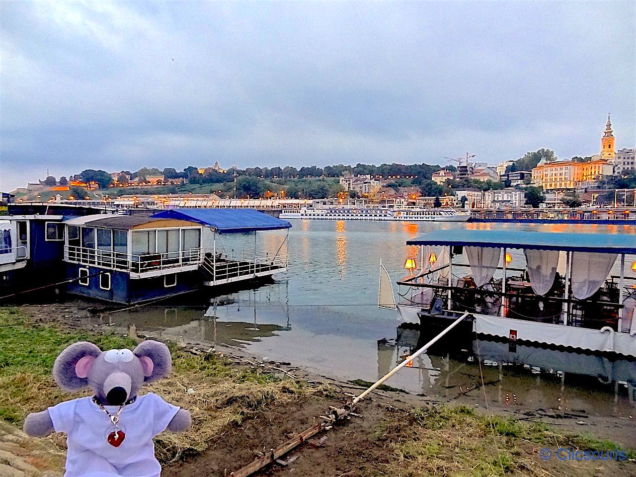 les bords de la Save à Belgrade