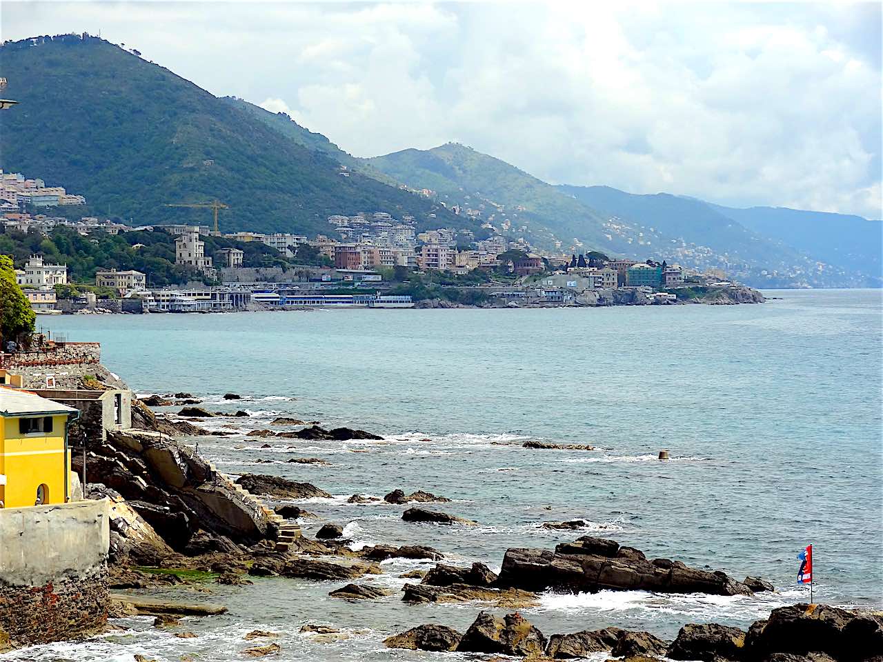 bord de mer de Gênes et Boccadasse