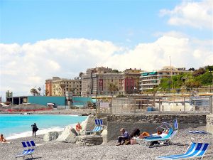 corso italia et plage à Gênes