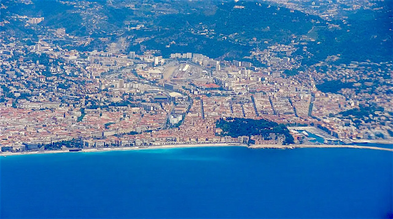 vue aérienne de Nice