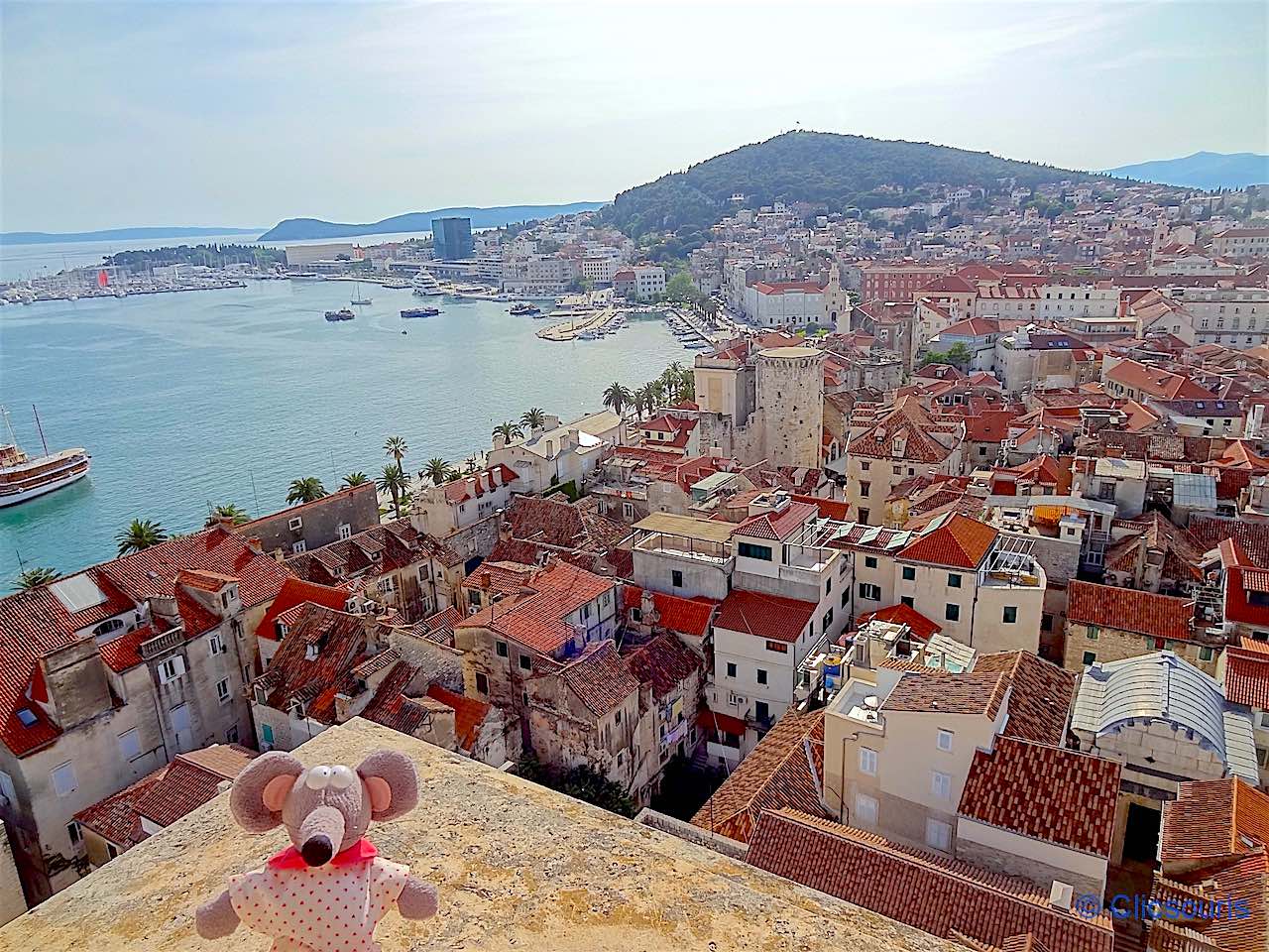 vue sur la vieille ville de Split