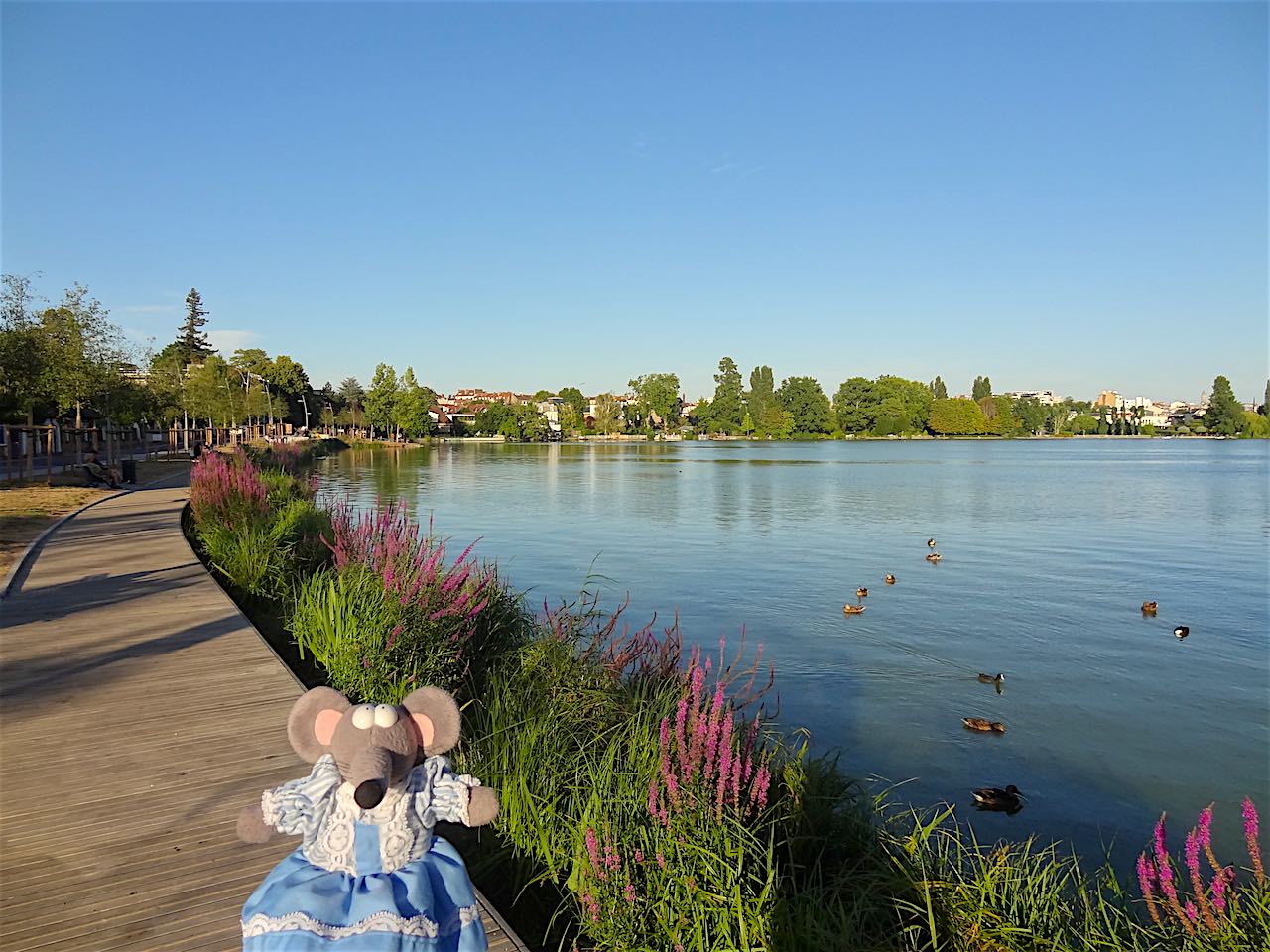 jetée Eric Taberly sur le lac d'Enghien