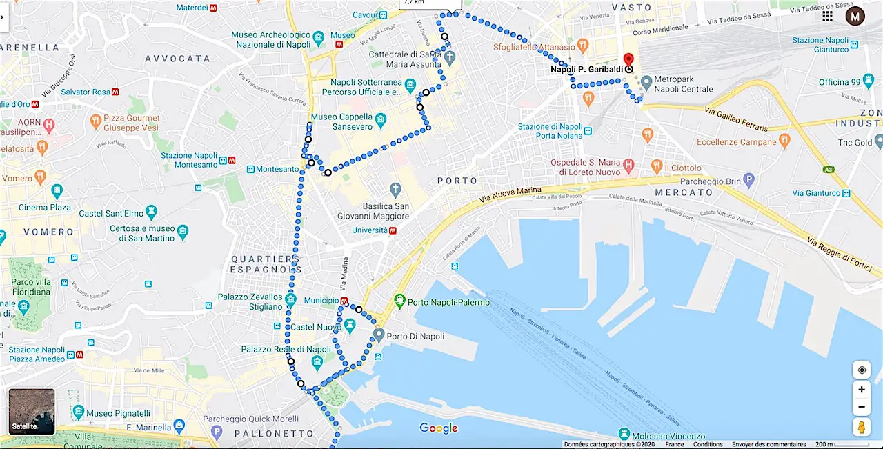itinéraire de visite de Naples en un jour