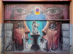 street art dans le quartier de la latina à Madrid