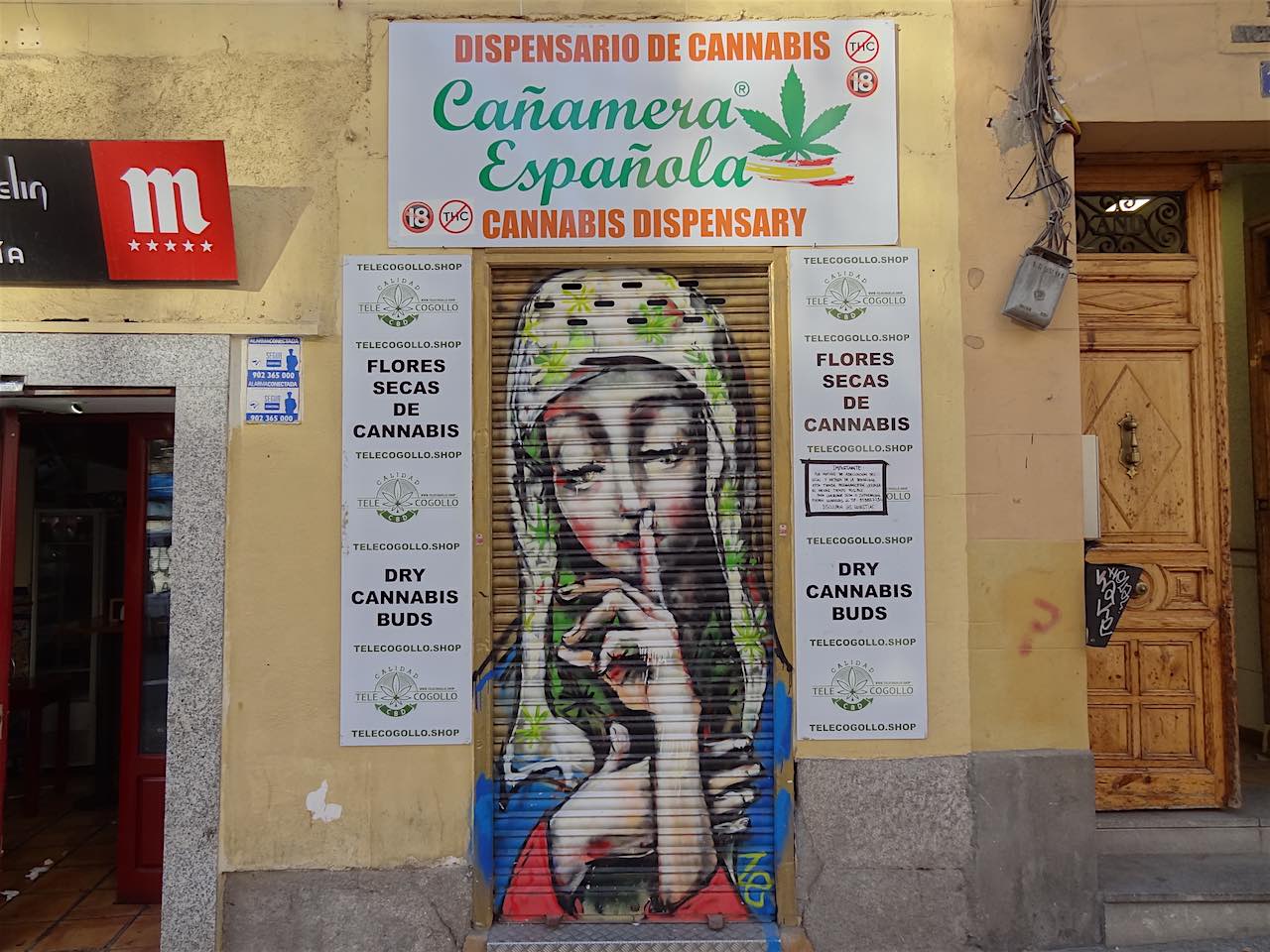 street art dans le quartier de la latina à Madrid