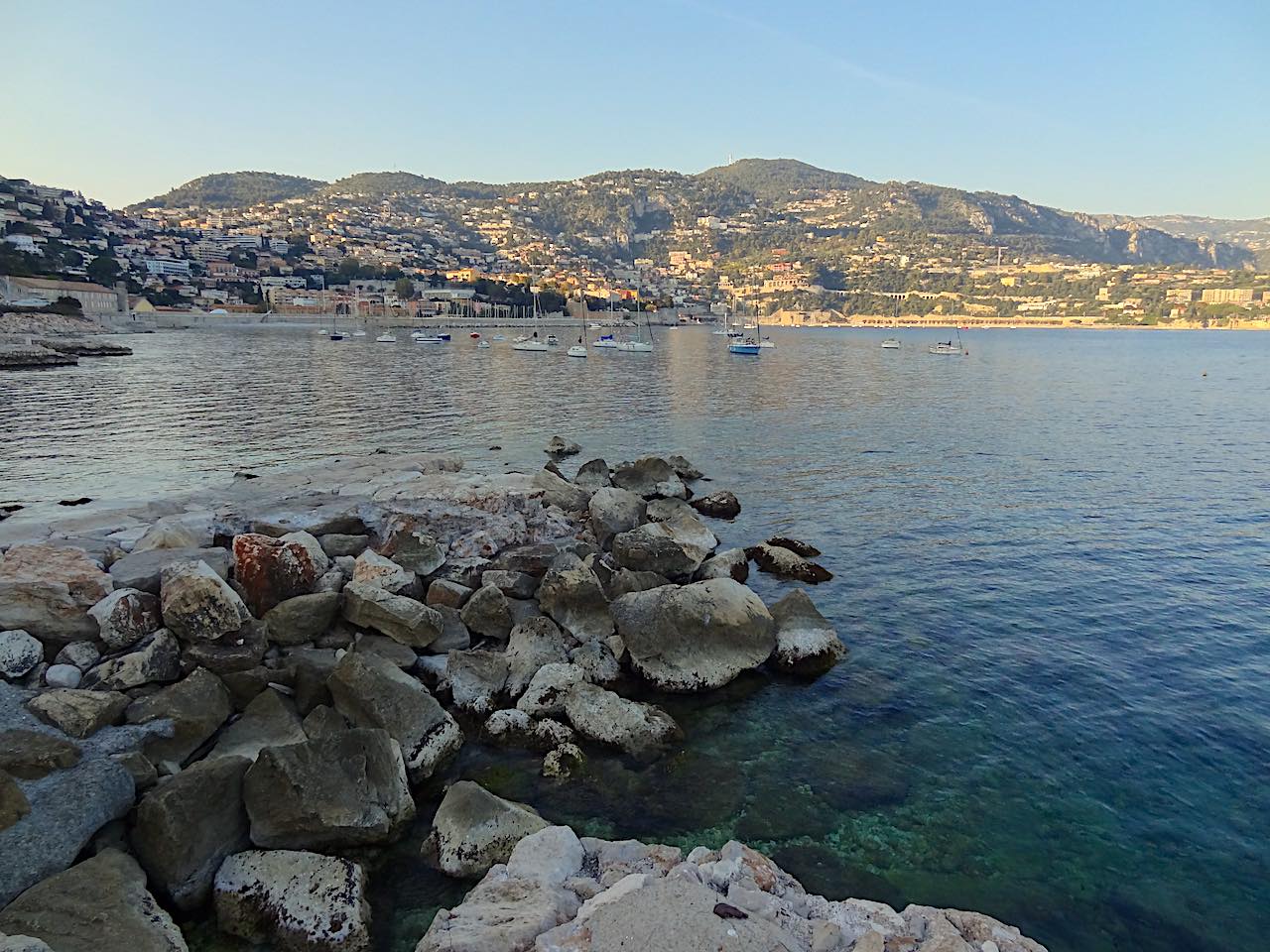 sentier littoral vers Villefranche-sur-Mer