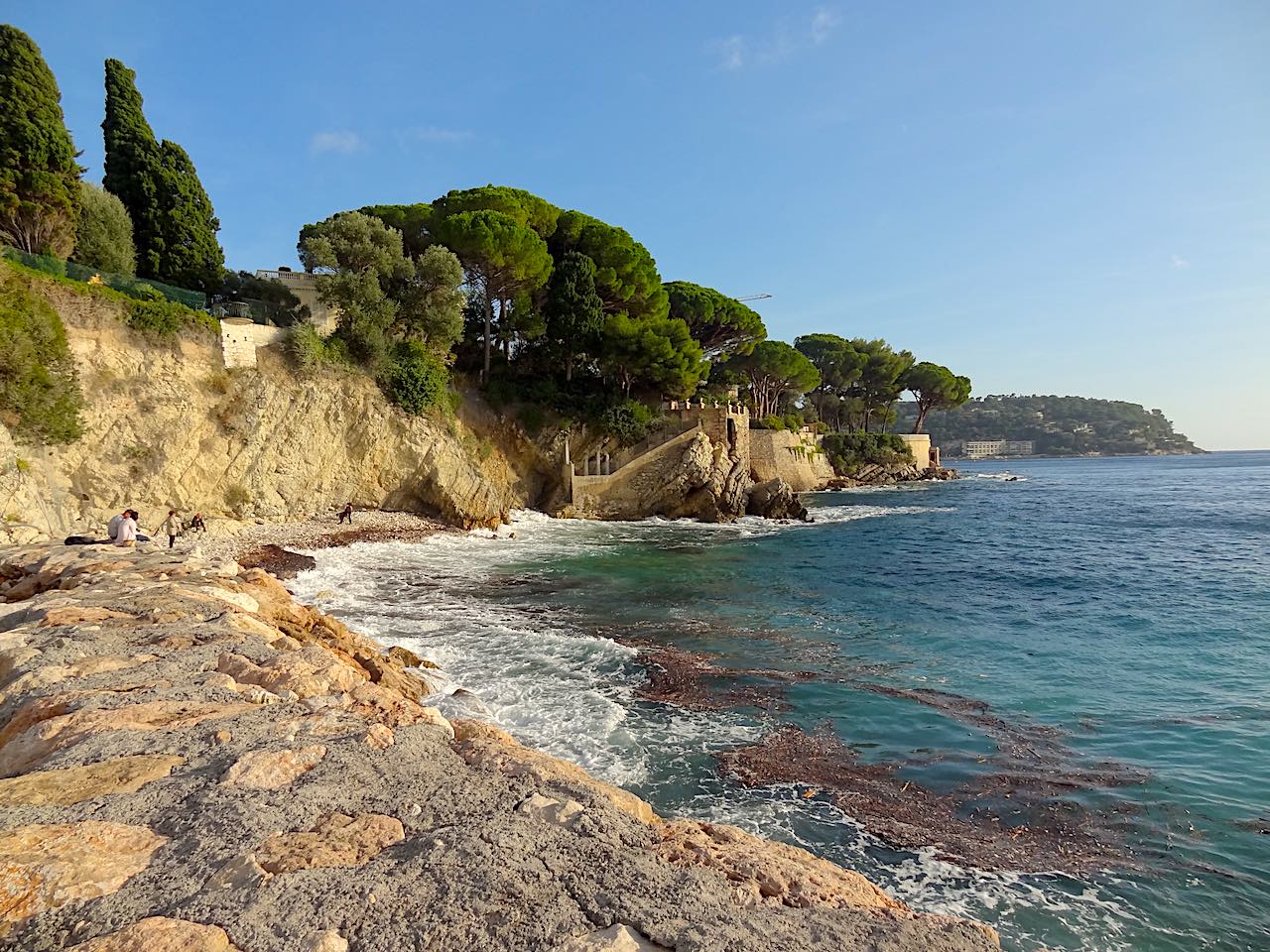 plage des Marinières à Villefranche-sur-Mer