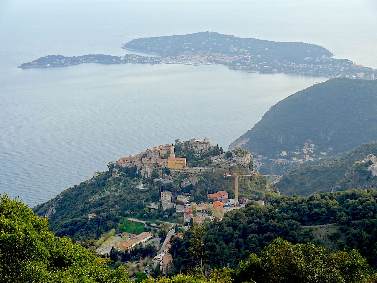 vue depuis le fort de la Revère à Eze