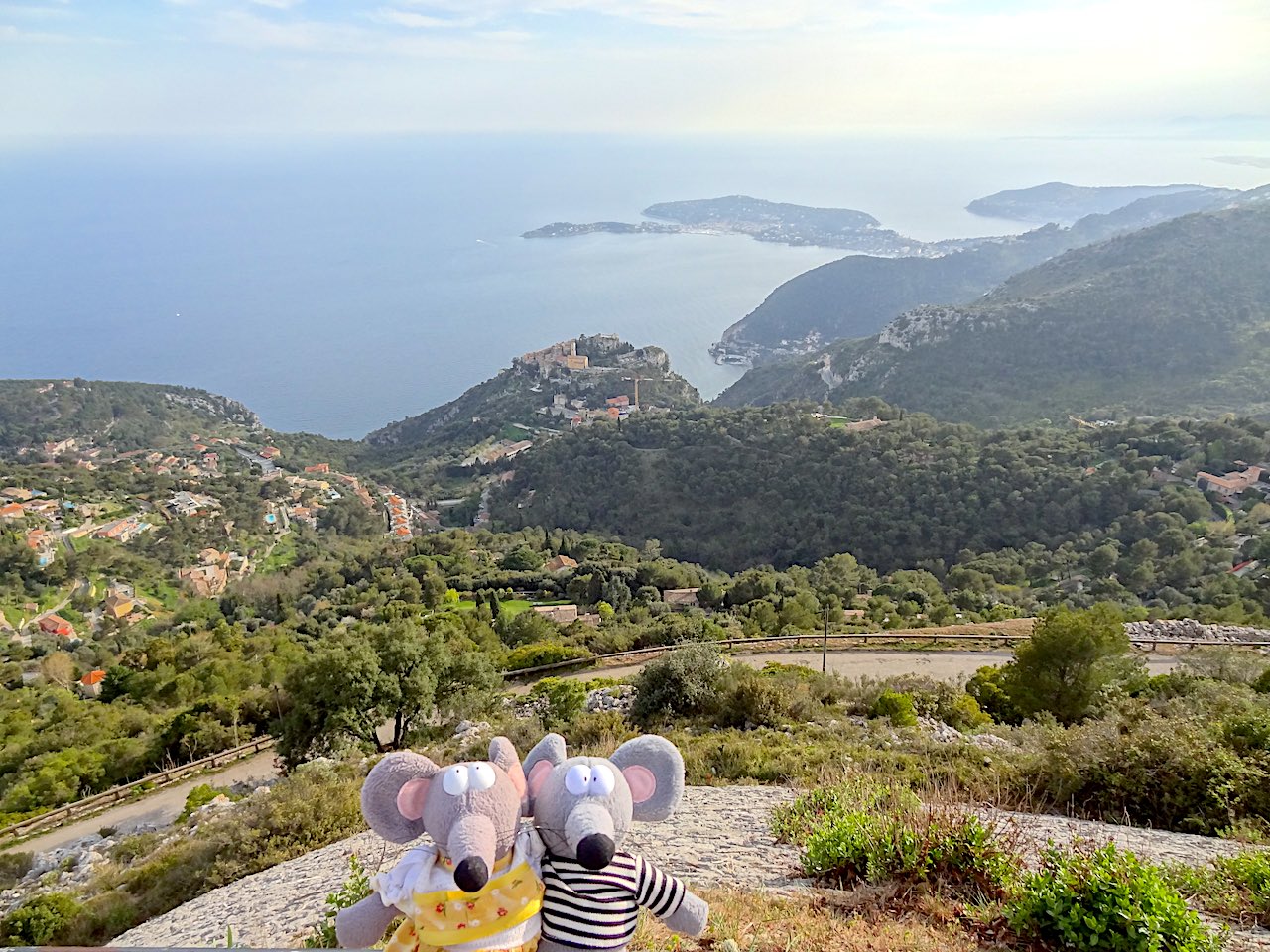 vue depuis le fort de la Revere à Eze