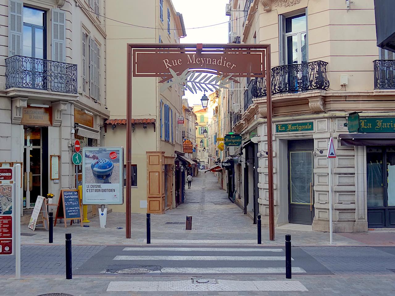 rue Meynadier Cannes