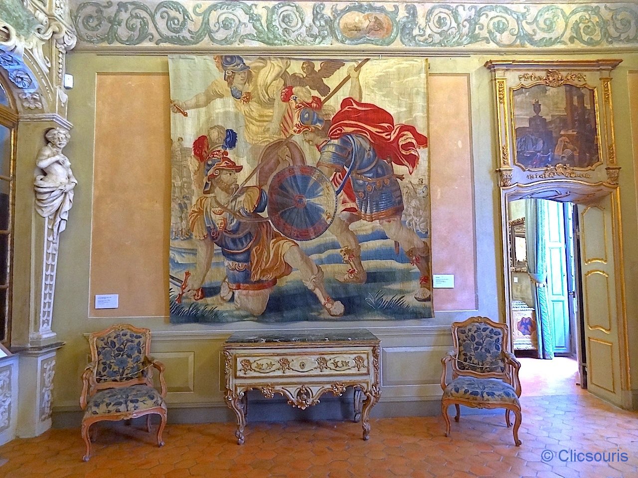 chambre du palais Lascaris à Nice