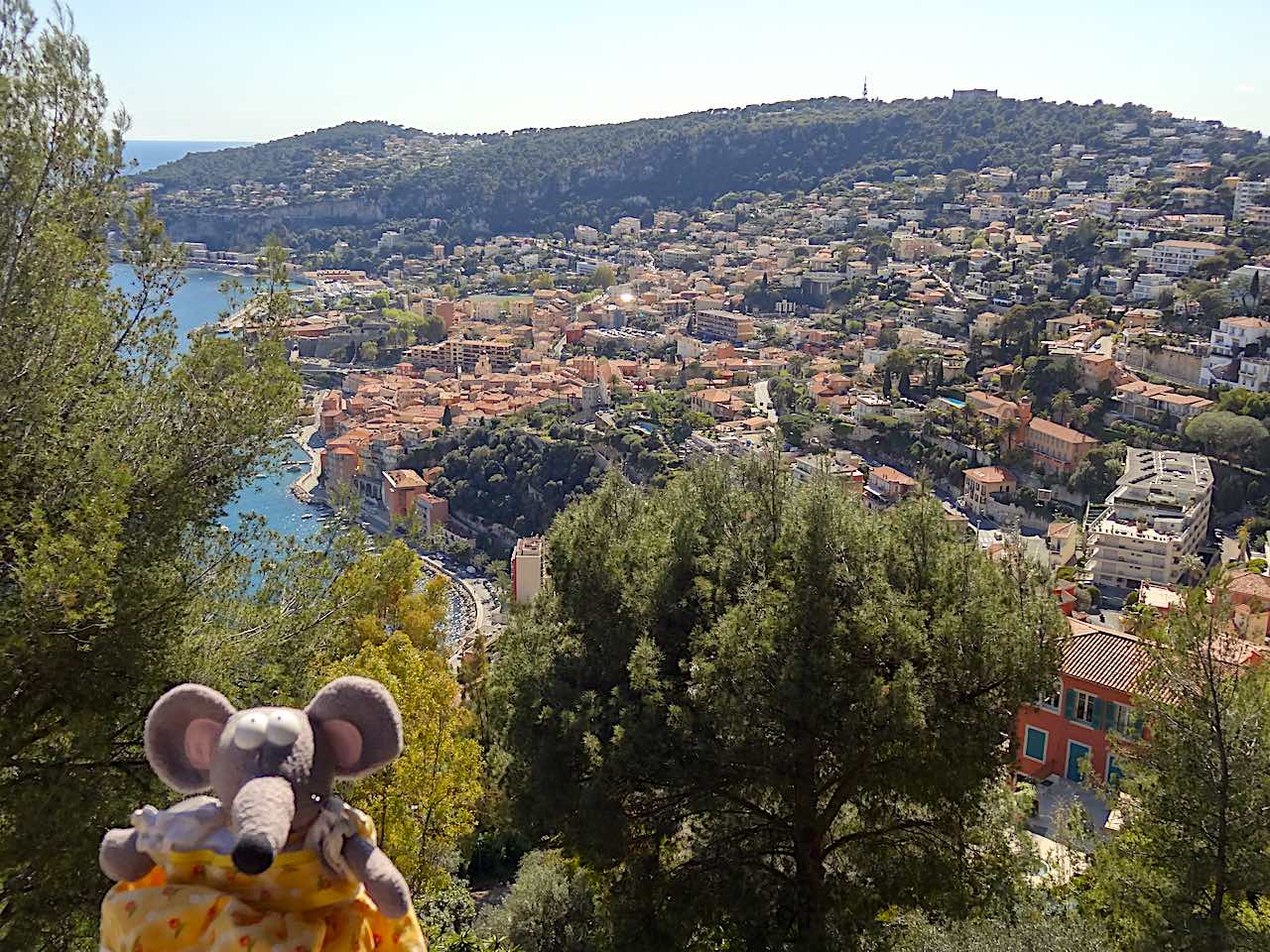 vue plongeante sur Villefranche-sur-Mer