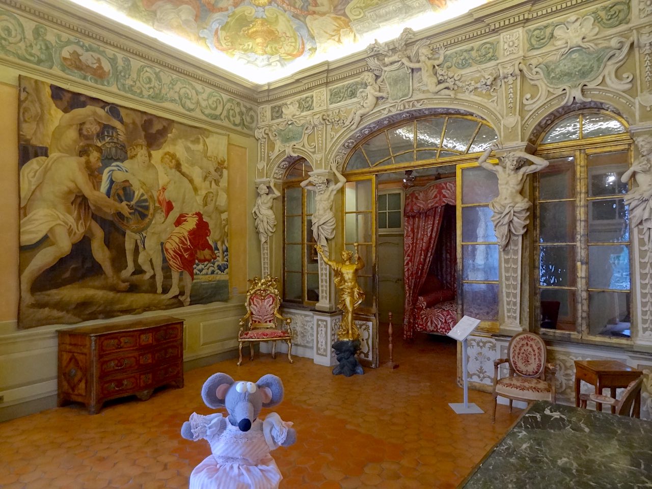 chambre du palais Lascaris à Nice