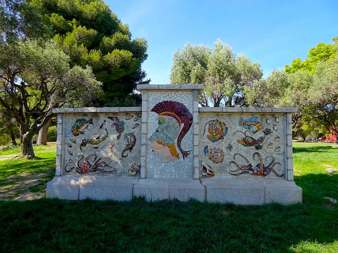 mosaïques de la colline du château de Nice