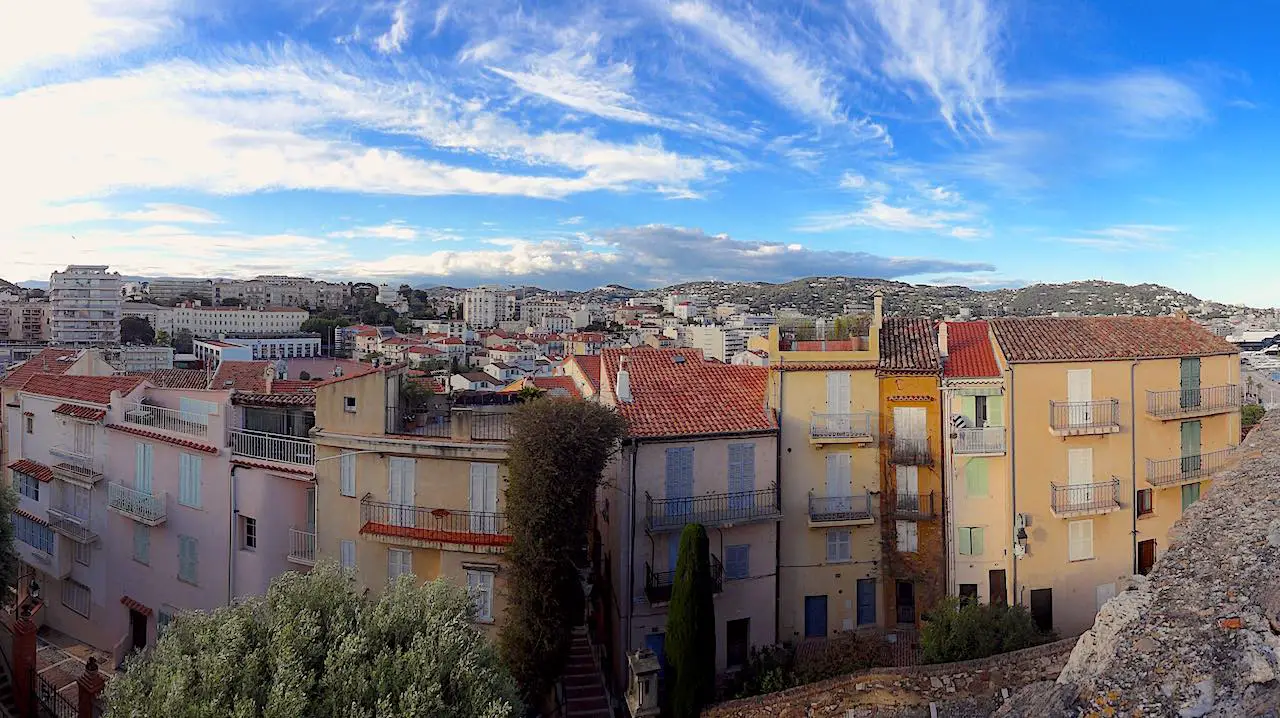 Cannes vue depuis le Suquet