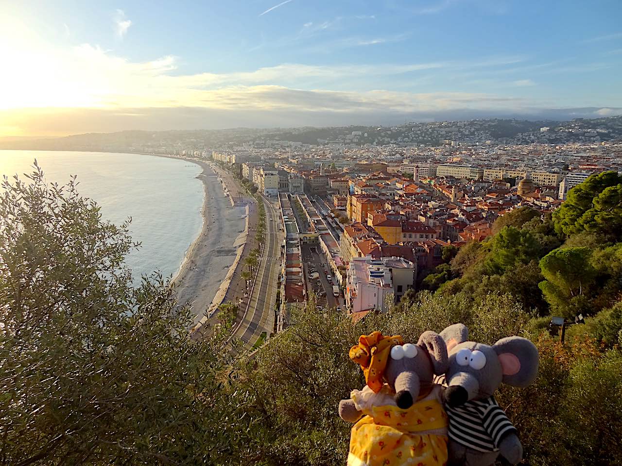 vue depuis la colline du château de Nice