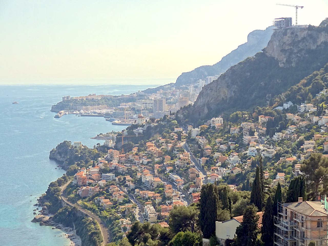 La vue depuis le village de Roquebrune