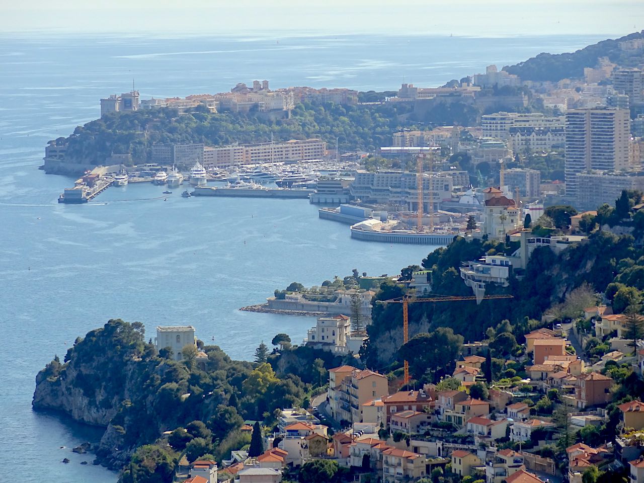 La vue sur Monaco depuis le village de Roquebrune