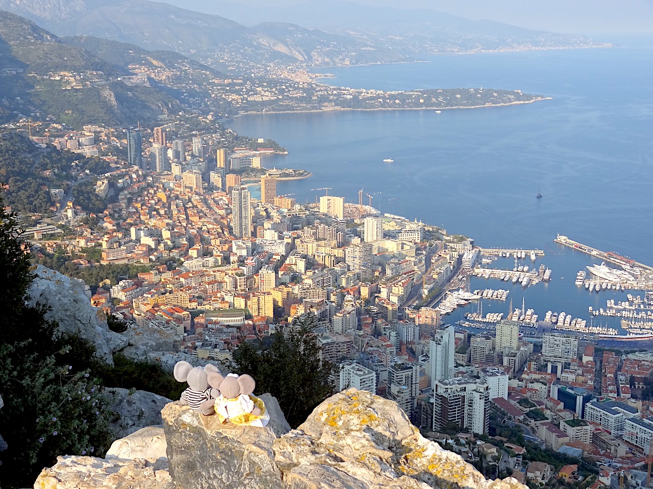 vue depuis la Tête de Chien à la Turbie